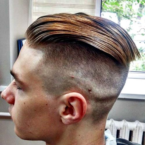 Top 40 Cool Slicked Back Hairstyles For Men Best Men's Slicked Back Haircuts 2020 Undercut Fade With Textured Slick Back