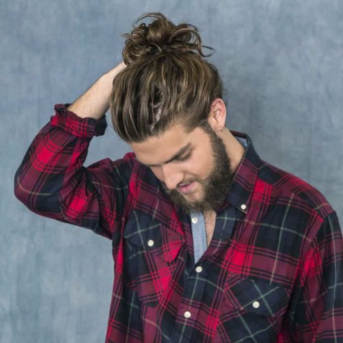 Beautiful Texture Loose Curly Bun 30 Best Men's Hairstyles For Long Curly Hair Cool Long Curly Hairstyles For Men