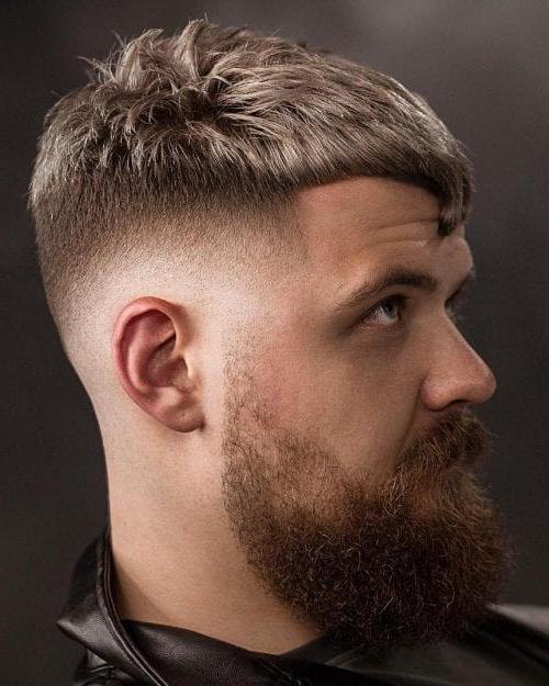 High Fade With Bangs And Beard Top 35 Best Men’s Haircuts With Bangs Handsome Men’s Fringe Hairstyles