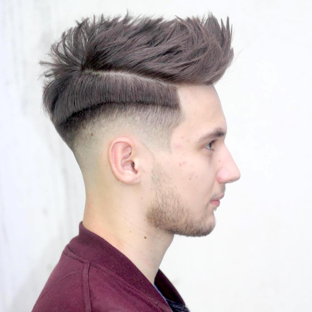 Texture On To And Cool Shadow Fade And Step Haircut 35 Classic Men’s Haircu...