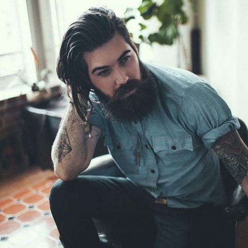 Textured And Long Slicked Back Top 30 Most Attractive Chin Length Hairstyles For Men Best Men's Chin Length Hairstyles 2020