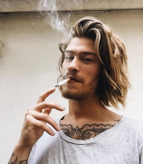 Wavy Side Swept Bang Top 30 Most Attractive Chin Length Hairstyles For Men Best Men's Chin Length Hairstyles 2020