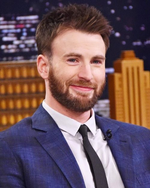 30 Best Chris Evans Hairstyles 2020 Captain America Haircut Styles Chris Evans Spiky Hairstyle With Full Beard