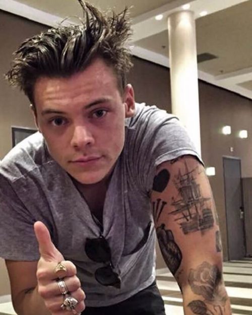 30 Best Harry Styles Haircuts & Hairstyles 2020 Swept Back Harry Styles