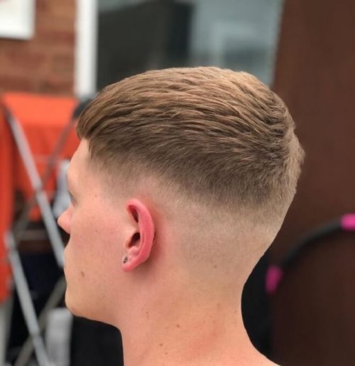 35 Popular Men's Short Back & Sides Hairuts Tapered Short Back And Sides Hairsytle Low Razor Fade With Top Textured Hair