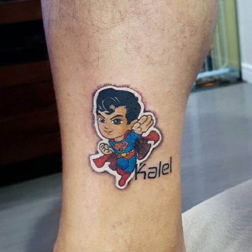 Boy Superman Tattoo
