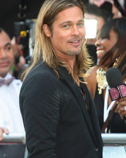 Brad Pitt Shoulder Length Hairstyle