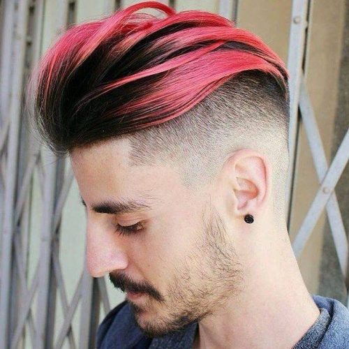 Bright Red Hair Highlights For Men Top 20 Stylish Highlighted Hairstyles For Men 2020 Men's Hair Color Highlights And Ideas