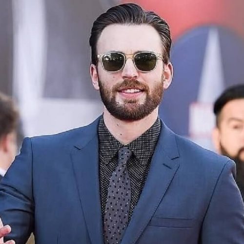 Captain America Slicked Back Hair With Beard
