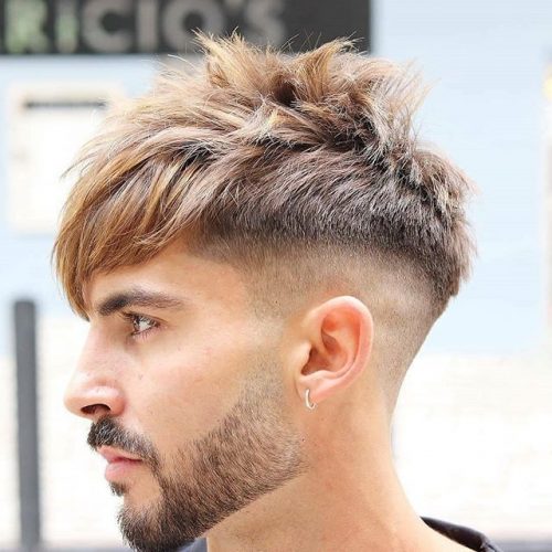 Fringe Haircut Messy Top With Fade Top 20 Men's Hairstyles For Winter Best Winter Hairstyles For Men