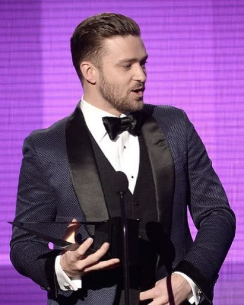 Justin Timberlake Hairstyle With Temp Fade