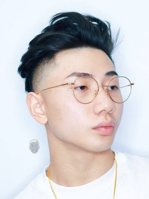Most Popular Hairstyles For Asian Men Messy Style With A Disconnect Undercut
