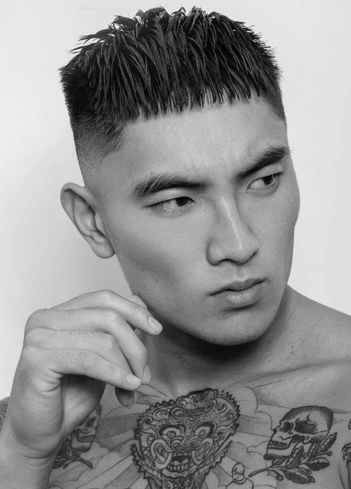 Most Popular Hairstyles For Asian Men Textured French Crop With Taper