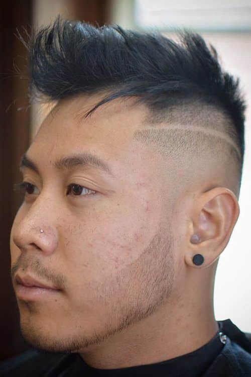 Most Popular Hairstyles For Asian Men Faux Hawk Hard Part