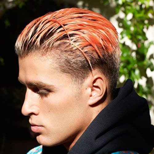 Peach Highlights For Men Top 20 Stylish Highlighted Hairstyles For Men 2020 Men's Hair Color Highlights And Ideas