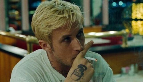 Ryan Gosling Bad Boy Style Blonde Messy Layers