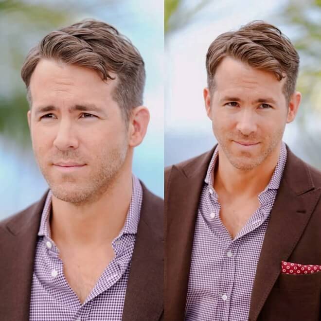 Side Part With Comb Over Undercut 35 Best Ryan Reynolds Hairstyles And Haircuts 2020