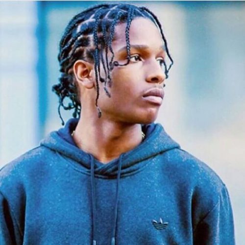 Top 25 Best Asap Rocky Braided Hairtyle Asap Rocky Braids Style For Men Braids With Back Low Bun