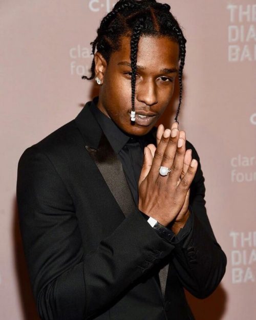 Top 25 Best Asap Rocky Braided Hairtyle Asap Rocky Braids Style For Men Two Long Braids