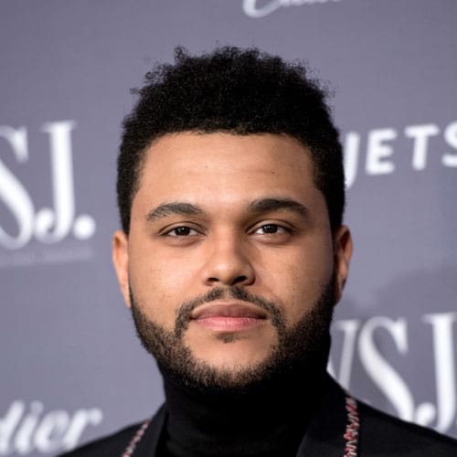 Top 30 The Weeknd Hairstyles & Haircuts Short Afro Fade With Beard
