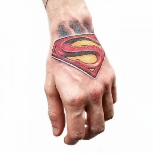 Top 35 Best Superman Tattoo Designs For Men In 2020 Awesome Superman Ideas Men's Hand Tattoo