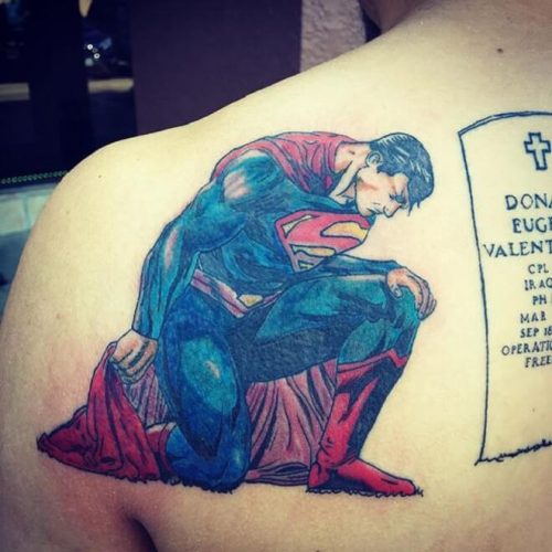 Top 35 Best Superman Tattoo Designs For Men In 2020 Awesome Superman Ideas Superman Tattoo On Back