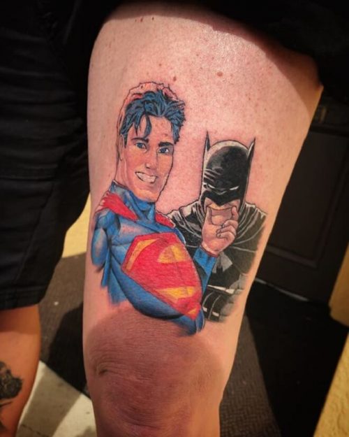 Top 35 Best Superman Tattoo Designs For Men In 2020 Awesome Superman Ideas Superman And Batman Tattoo