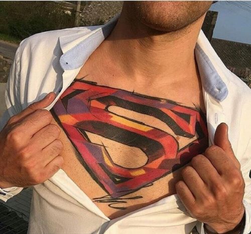 Top 35 Best Superman Tattoo Designs For Men In 2020 Awesome Superman Ideas Superman Chest Tattoo