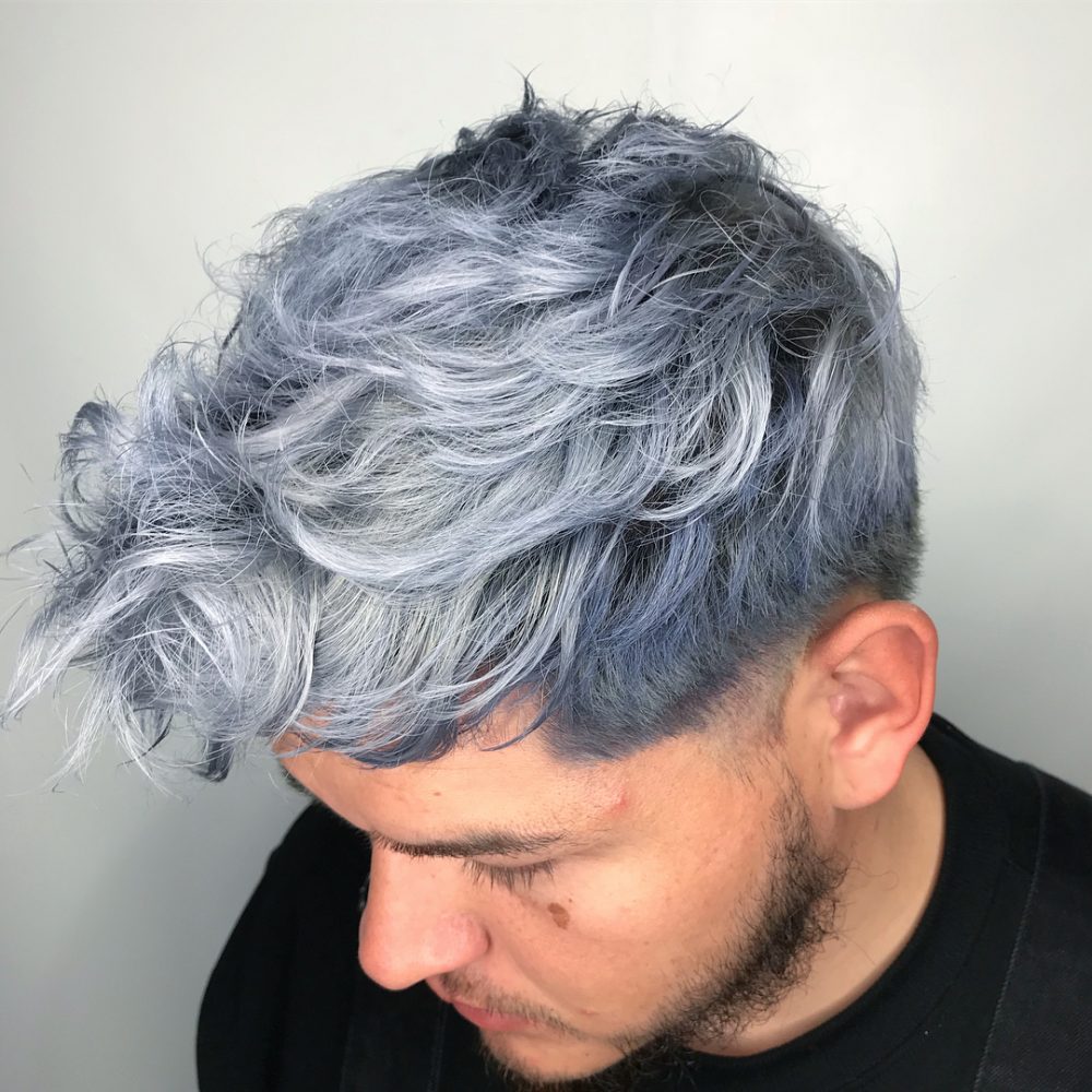 Trendy Silver Hipster Top 20 Stylish Highlighted Hairstyles For Men 2020 Me...