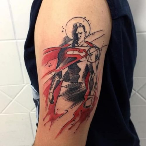 Superman Tattoo Ideas Arm