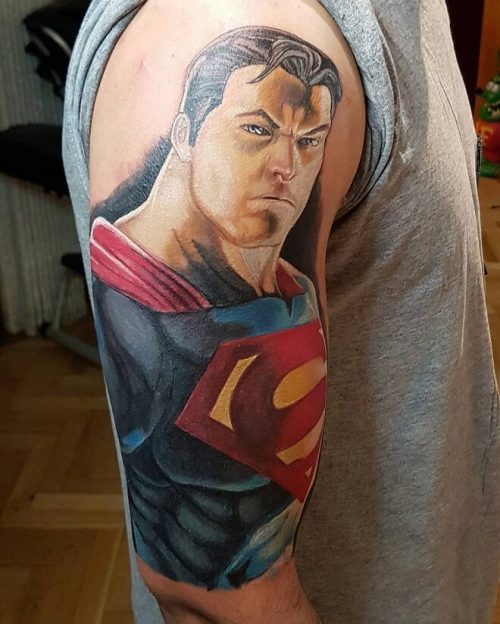 Superman Tattoo Shoulder
