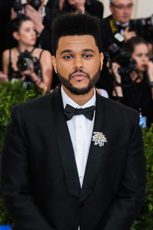 The Weeknd Box Fade Hair With Beard