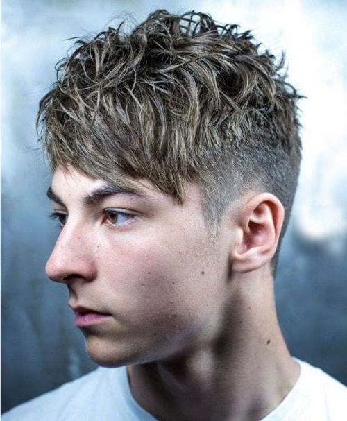 25 Edgy Hairstyles For Guys Best Men's Edgy Haircuts 2020 Textured Angular Fringe