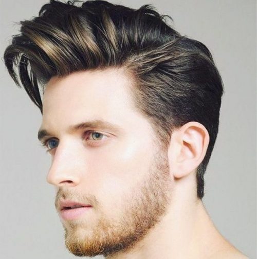 30 Best Men's Side Swept Undercut Hairstyles Extended Classic Quiff With Highlights