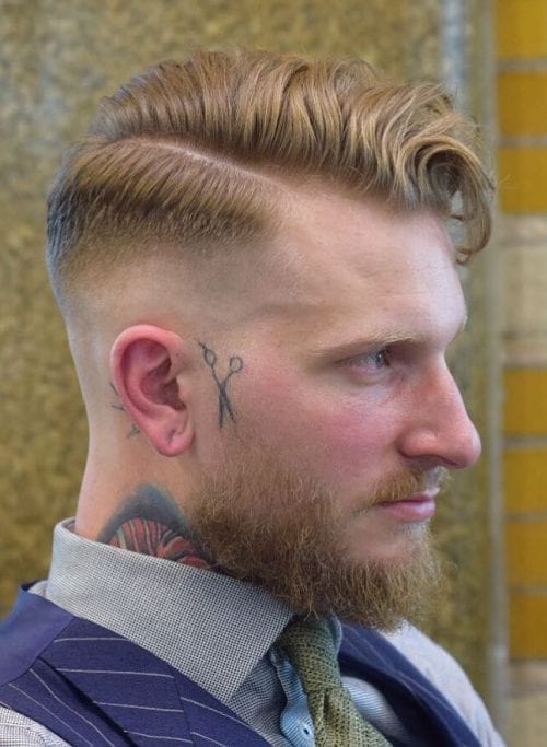30 Best Men's Side Swept Undercut Hairstyles Gentleman Side Wavy Regulation Cut