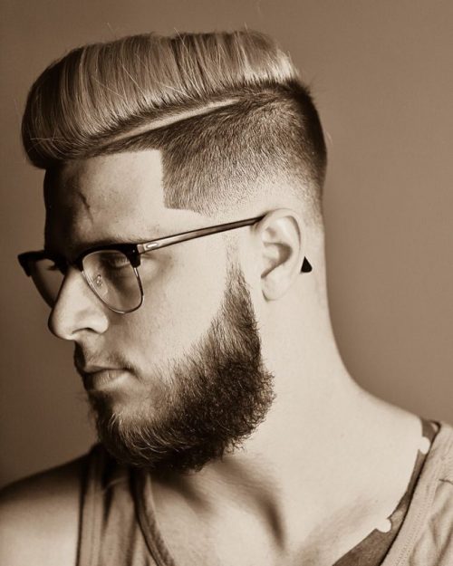 30 Best Men's Side Swept Undercut Hairstyles Hard Part With Gorgeous Modern Pompadour