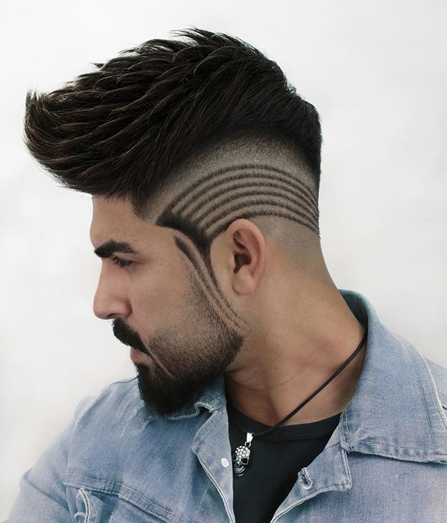30 Cool Neckline Hair Designs, Men’s 2020 Hairstyles Trends 27