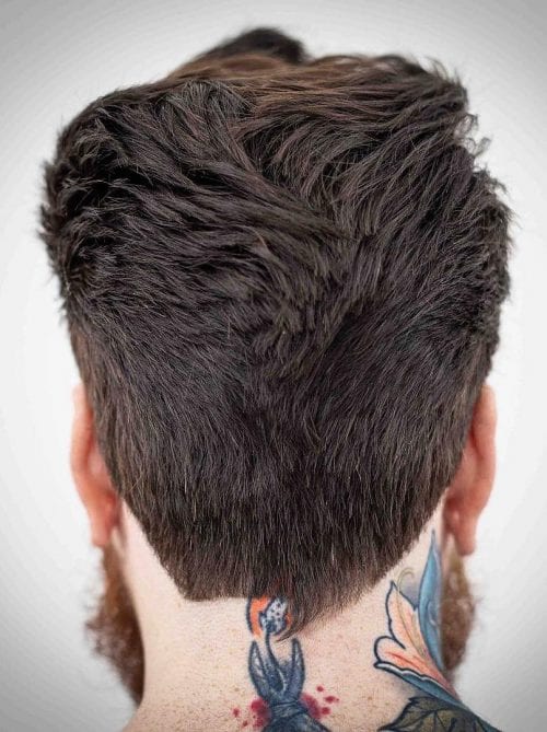 30 Cool Neckline Hair Designs, Men’s 2020 Hairstyles Trends Angular Fringed Neckline