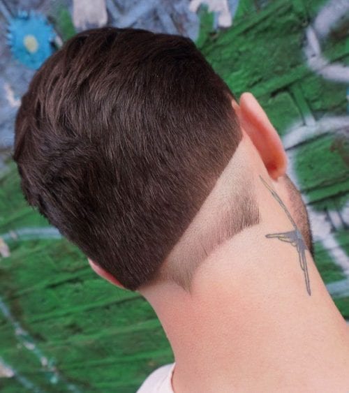 30 Cool Neckline Hair Designs, Men’s 2020 Hairstyles Trends Disconnected Upside Down Fade
