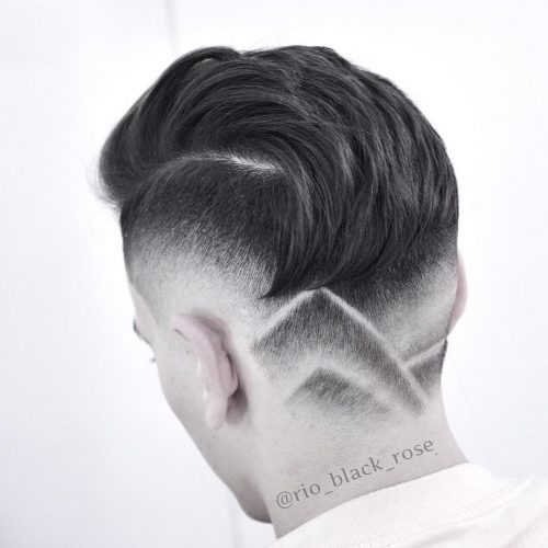 30 Cool Neckline Hair Designs, Men’s 2020 Hairstyles Trends Shades Fade Design + Taper Fade