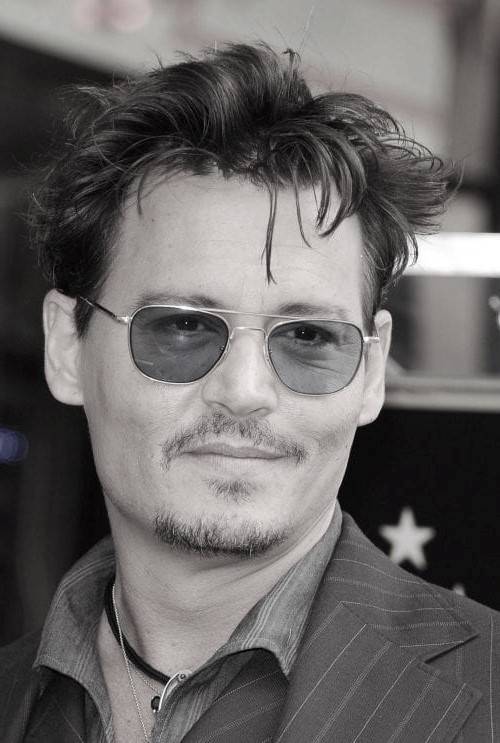 40 Best Men's Hairstyles For Thin Hair And Receding Hairlines Johnny Depp's Messy Medium Top