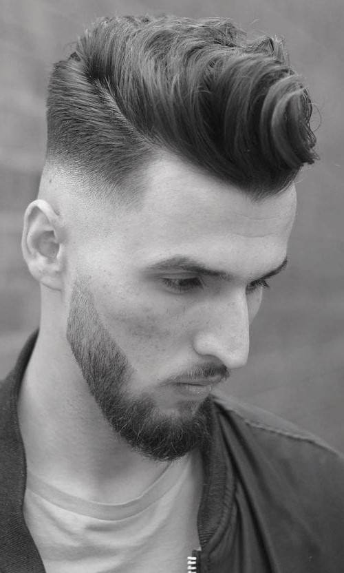 40 Best Men's Hairstyles For Thin Hair And Receding Hairlines Wavy Quiff With Drop Fade