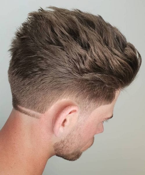Brush Back Hairstyle With Shaved Neckline 30 Cool Neckline Hair Designs, Men’s 2020 Hairstyles Trends