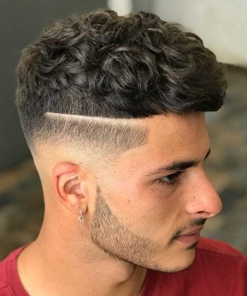 Curly French Crop With Side Line Design