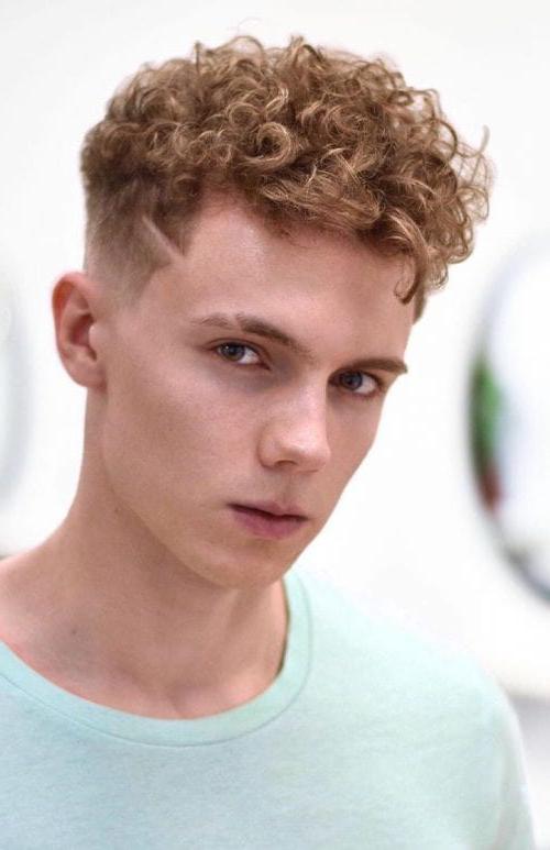 French Curls Crop Top Fade Haircut For Summer 2020 Men's Hairstyle