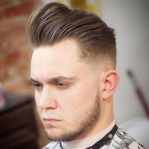 High Volume Top With Subtle Low Fade 40 Best Men's Hairstyles For Thin Hair And Receding Hairlines