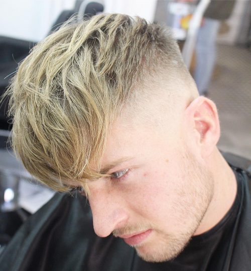 Long On Top Hairstyle With Ttextured For Men