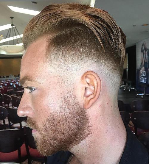 Rugged Punk Style Long Top Taper Fade For Men 40 Best Men's Hairstyles For Thin Hair And Receding Hairlines