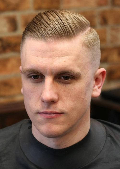 Side Slicked Back Hair Men's Short Classic Business Haircut