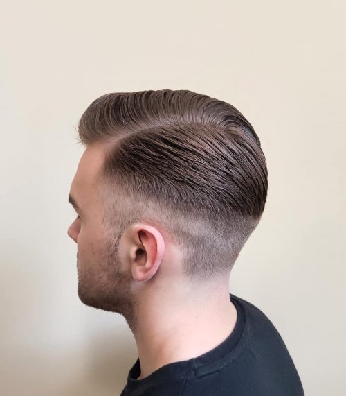 Side Part Pompadour With A Taper On The Back Latest Gentlemen Hairstyles 2020